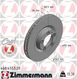 Bremsscheibe Vorderachse links ZIMMERMANN 460.4553.20