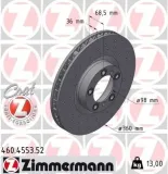 Bremsscheibe Vorderachse links ZIMMERMANN 460.4553.52