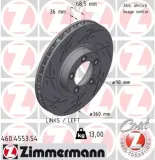 Bremsscheibe Vorderachse links ZIMMERMANN 460.4553.54