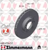 Bremsscheibe Vorderachse rechts ZIMMERMANN 460.4554.52