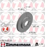 Bremsscheibe ZIMMERMANN 470.2403.20