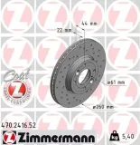 Bremsscheibe Vorderachse ZIMMERMANN 470.2416.52