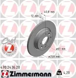 Bremsscheibe Vorderachse ZIMMERMANN 470.2436.20