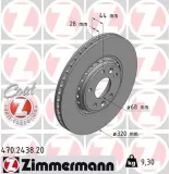Bremsscheibe Vorderachse ZIMMERMANN 470.2438.20