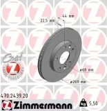 Bremsscheibe Vorderachse ZIMMERMANN 470.2439.20