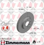 Bremsscheibe Vorderachse ZIMMERMANN 470.5403.20
