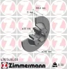 Bremsscheibe Hinterachse ZIMMERMANN 470.5404.00