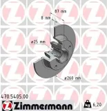 Bremsscheibe Hinterachse ZIMMERMANN 470.5405.00
