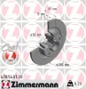 Bremsscheibe Hinterachse ZIMMERMANN 470.5407.20