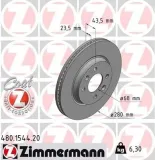 Bremsscheibe ZIMMERMANN 480.1544.20