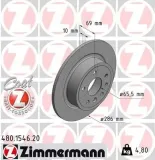 Bremsscheibe Hinterachse ZIMMERMANN 480.1546.20