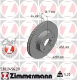 Bremsscheibe Vorderachse ZIMMERMANN 530.2456.20