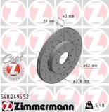 Bremsscheibe ZIMMERMANN 540.2496.52