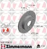 Bremsscheibe Hinterachse ZIMMERMANN 540.5306.52
