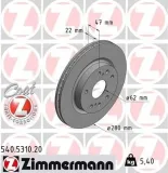 Bremsscheibe Vorderachse ZIMMERMANN 540.5310.20
