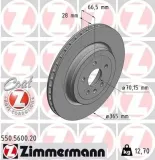 Bremsscheibe Hinterachse ZIMMERMANN 550.5600.20
