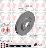 Bremsscheibe Vorderachse ZIMMERMANN 590.2556.20