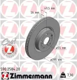 Bremsscheibe Vorderachse ZIMMERMANN 590.2584.20