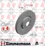 Bremsscheibe Vorderachse ZIMMERMANN 590.2584.52