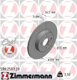 Bremsscheibe ZIMMERMANN 590.2587.20