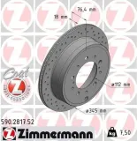 Bremsscheibe ZIMMERMANN 590.2817.52