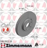 Bremsscheibe Vorderachse links ZIMMERMANN 590.2822.20