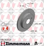 Bremsscheibe ZIMMERMANN 590.2829.20