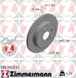 Bremsscheibe ZIMMERMANN 590.2829.52
