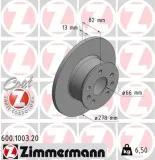 Bremsscheibe ZIMMERMANN 600.1003.20