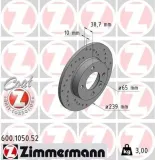 Bremsscheibe ZIMMERMANN 600.1050.52