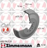 Bremstrommel ZIMMERMANN 600.1967.20