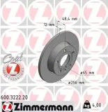 Bremsscheibe ZIMMERMANN 600.3222.20