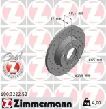 Bremsscheibe ZIMMERMANN 600.3222.52