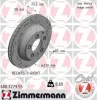 Bremsscheibe Hinterachse rechts ZIMMERMANN 600.3229.55