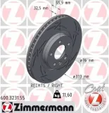 Bremsscheibe Vorderachse rechts ZIMMERMANN 600.3231.55