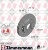 Bremsscheibe Hinterachse ZIMMERMANN 600.3240.20