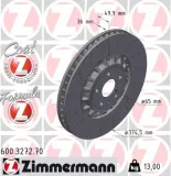 Bremsscheibe Vorderachse ZIMMERMANN 600.3272.70