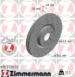 Bremsscheibe Vorderachse ZIMMERMANN 610.3726.52