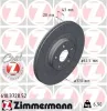 Bremsscheibe Hinterachse ZIMMERMANN 610.3728.52
