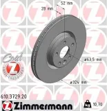 Bremsscheibe ZIMMERMANN 610.3729.20