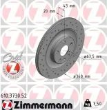 Bremsscheibe ZIMMERMANN 610.3730.52