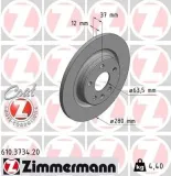 Bremsscheibe ZIMMERMANN 610.3734.20