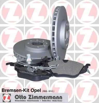 Bremsensatz, Scheibenbremse ZIMMERMANN 640.4229.00 Bild Bremsensatz, Scheibenbremse ZIMMERMANN 640.4229.00