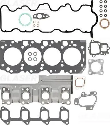 Dichtungssatz, Zylinderkopf GLASER D40009-00 Bild Dichtungssatz, Zylinderkopf GLASER D40009-00