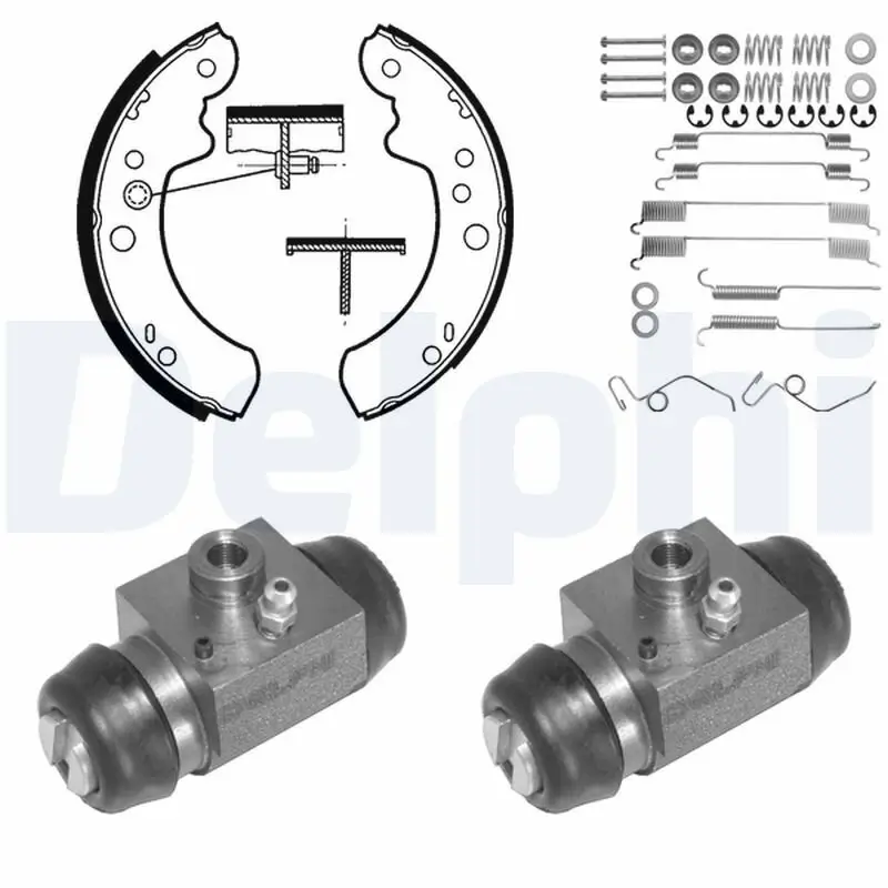 Bremsbackensatz Hinterachse DELPHI 798