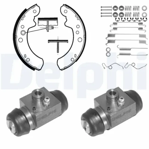 Bremsbackensatz Hinterachse DELPHI 798 Bild Bremsbackensatz Hinterachse DELPHI 798