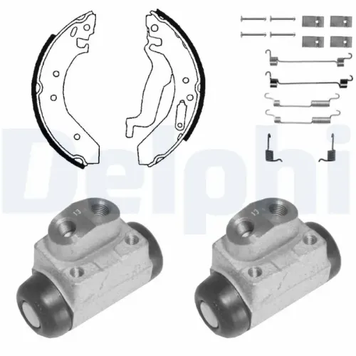 Bremsbackensatz Hinterachse DELPHI 917 Bild Bremsbackensatz Hinterachse DELPHI 917