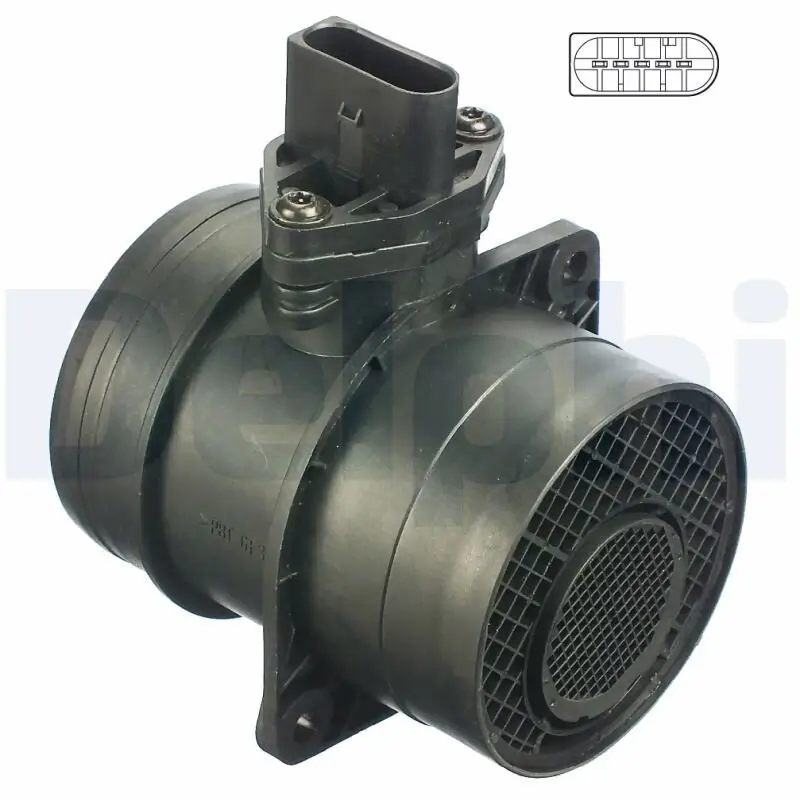 Luftmassenmesser 12 V DELPHI AF10251-12B1