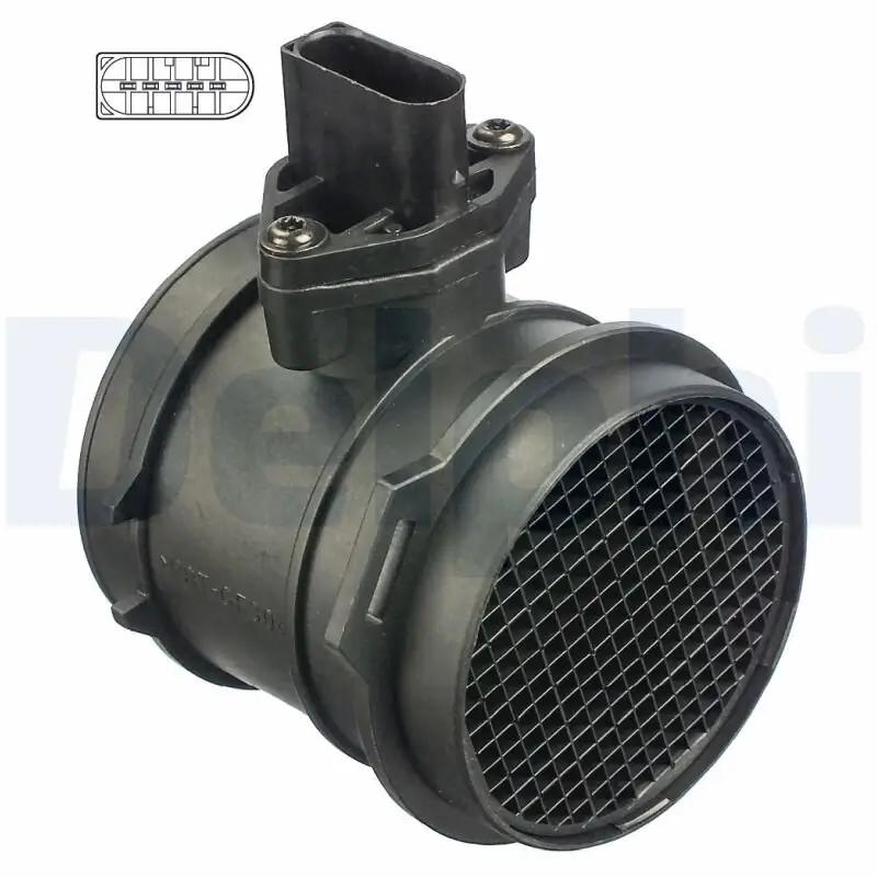 Luftmassenmesser 12 V DELPHI AF10296-12B1