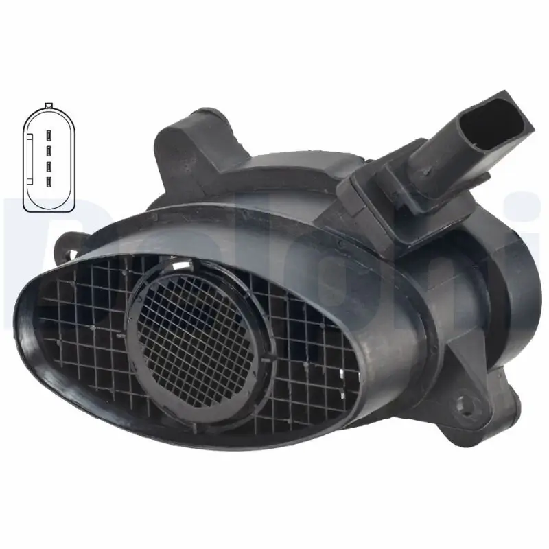 Luftmassenmesser 12 V DELPHI AF10303-12B1